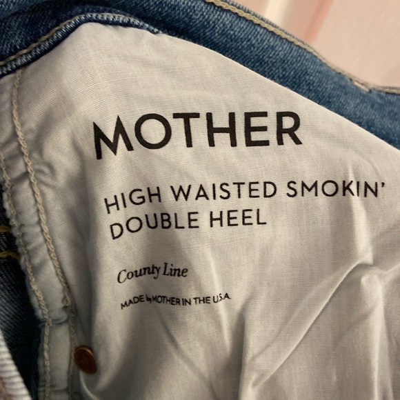 Anthropologie MOTHER The High Waisted Smokin' Double Heel Straight Leg Jeans - Picture 13 of 13